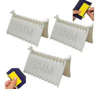 Lot de 3 règles de couture à clipser, guide de couture à la main et verrou de point pour points uniformes, modèles de matelassage avec espacement de 2 mm, 3 mm, 4 mm, guide de couture pour patchwork