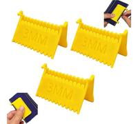 Lot de 3 règles de couture à clipser, guide de couture à la main et verrou de point pour points uniformes, modèles de matelassage avec espacement de 2 mm, 3 mm, 4 mm, guide de couture pour patchwork