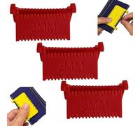 Lot de 3 règles de couture à clipser, guide de couture à la main et verrou de point pour points uniformes, modèles de matelassage avec espacement de 2 mm, 3 mm, 4 mm, guide de couture pour patchwork