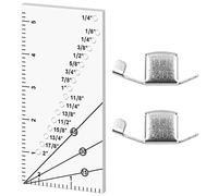 Lot de 3 règles de couture avec 2 guides de couture magnétiques pour couettes, vêtements et casquettes