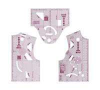 Lot de 3 règles de design tendance pour la fabrication de patrons de vêtements, la couture et les modèles de dessin