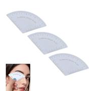 Lot de 3 règles de dessin rapide pour sourcils - Outil de cartographie - Outil de mise en forme permanente du maquillage - Règle de dessin - Fournitures de tatouage