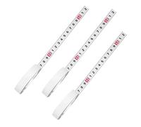 Lot de 3 règles d'échelle autocollantes de 1 m - Ruban à mesurer laqué blanc - Règles en acier au carbone avec colle - Convient pour établi, bureau, mur, colonne
