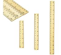 Lot de 3 règles en bois, 15 cm, 20 cm, 30 cm