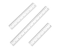 Lot de 3 Règles en Plastique Transparent,15 cm 20 cm 30 cm Avec Graduation cm et Mm,Règle de Précision Flexible Lncassable Pour École,Bureau,Maison Outil de Mesure Pour Étudiants