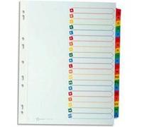 Lot de 3 Répertoire alphabétique 20 touches . En carte blanche, onglets plastifiés de couleur. Format A4 G