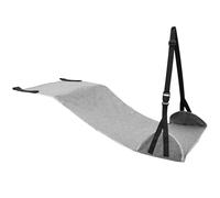 Lot de 3 repose-pieds d'avion portable avec sangle de réglage étendue, hamac confortable en nylon, 110 x 45 cm, sangle de pied grise, essentiel de voyage, détente pour les longs vols