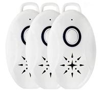 LOT DE 3 Répulsif Anti-puces et Tiques Ultrasons Rechargeable USB, Protection Moustiques insectes, Chiens Chats, Extérieur