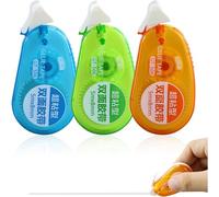 Lot de 3 Roller de Colle,5 m x 8 mm Colle Double Face Transparent Colle Rouleau Ruban Adhésif Double Face pour Scrapbooking DIY Carte Journal Manuel,Rouleaux de Colle Double Face