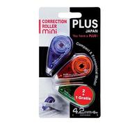 Lot de 3 Rollers correcteur MINI 4,2 mm x 6 m Assortis