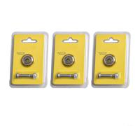 Lot de 3 roues de rechange pour coupe-carreaux manuels - Roulement rotatif de 22 mm - Pour machine de découpe de carreaux de porcelaine et de céramique - Argenté