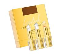 Lot de 3 rouges à lèvres feuilles d ', ' argent et fleurs, offrant une adaptation en fonction de la température pour une couverture lisse, à lèvres à changement de couleur