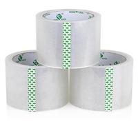 Lot De 3 Rouleaux Bande Adhésive Adhesifs Ruban Transparent Pour Emballage De Cartons D'expédition Et De Déménagement 72 Mmx60 M