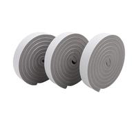 Lot de 3 rouleaux de 2 m de bande d'étanchéité en mousse auto-adhésive coulissante anti-poussière pour isolation thermique et réduction du bruit pour fenêtre et porte