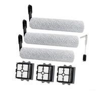 Lot de 3 rouleaux de brosse principale pour Tineco Floor One pour S6 | Lot de 3 rouleaux principaux, élimine les poils et la saleté, protège les sols durs, convient pour les modèles S6 Stretch