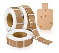 Lot de 3 rouleaux de cibles autocollantes pour cibles - Square Game Pasters - 3 000 pastilles carrées pour le point de rencontre pour l'entraînement - Jeu de tir facile à peler pour papier