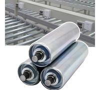 Lot de 3 rouleaux de convoyeur de rechange pour tables d'alimentation du bois, réglables D-2,5 cm pour supports à rouleaux, longueur personnalisée 100 mm - Améliorez votre efficacité de travail du