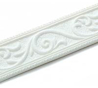 Lot de 3 rouleaux de garniture murale flexible 3D imperméable en mousse pour plinthe de la maison, le bureau (3 rouleaux, blanc)