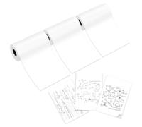 Lot de 3 rouleaux de papier autocollant thermique pour imprimante T02/M02S/Y02S, mini imprimante - Conservation de 10 ans - Blanc - Compatible avec la mini imprimante Phomemo T02 - Pour photos,