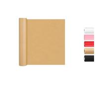 Lot de 3 rouleaux de papier cadeau kraft noir parfait pour les loisirs créatifs, le dessin, l'art mural de cadeau, les mariages, les anniversaires, les festivals (marron, 30 cm x 10 m)