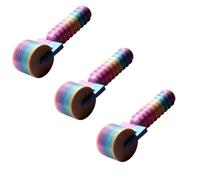 Lot de 3 rouleaux de peinture diamant arc-en-ciel, nouvel outil de peinture diamant imprimé 3D fait à la main, rouleau d'art diamant, rouleau de renforcement de goujons, fixateur de roue diamant (rose