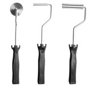 Lot de 3 rouleaux de plastification : kit d'outils de rouleau en fibre de verre, rouleau de plastification en alliage d'aluminium, accessoires de rouleau en résine époxy, rouleau de plastification en