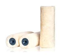 Lot de 3 rouleaux de rechange en peau d'agneau de qualité supérieure pour rouleau de peinture de 25 cm - Parfait pour les rouleaux avec support de 8 mm