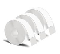 Lot de 3 rouleaux de ruban adhésif blanc pour étiqueteuse Phomemo D30, 12 x 40 mm, papier thermique, fournitures scolaires, étiquettes de rangement de la maison