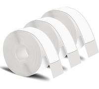 Lot De 3 Rouleaux De Ruban Adhésif Blanc Pour Étiqueteuse Phomemo D30,12x40 Mm,Papier Thermique,Fournitures Scolaires,Étiquettes De Rangement De La Maison