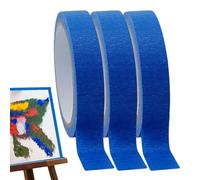 Lot de 3 rouleaux de ruban adhésif mural bleu de 20 m, outil amovible pour peinture, garniture murale, plafond, meubles, voiture, projet artistique, rénovation de la maison, salle de classe
