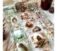 Lot de 3 rouleaux de ruban adhésif Washi en PET transparent, autocollants de scrapbooking pour accessoires de scrapbooking, journal, bullet journal, bricolage, peinture (Reading Time 2)