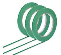 Lot de 3 rouleaux de ruban de masquage vert fin - Sans résidus - Facile à enlever - Ruban de peinture étroit - Pour la décoration de la maison - Peinture en spray - Fait à la main - 50 m