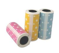 Lot de 3 rouleaux d'étiquettes thermiques pour imprimante thermique PeriPage A6 Pocket BT 57 x 30 mm