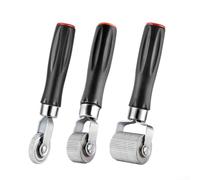 Lot de 3 rouleaux d'insonorisation, 6 mm, 20 mm, 40 mm, couture pour rouleau Fender pour audio de voiture, roue en métal ondulé pour coins serrés, outil de tapis d'isolation (lot de 3)