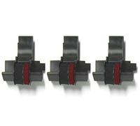 Lot de 3 Rouleaux encreurs pour Calculatrice Sharp EL-1750V Sharp EL-1801V, Noir et Rouge, compatibles IR-40T