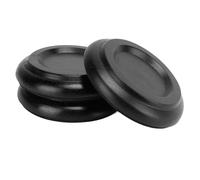 Lot de 3 roulettes de piano, roulettes antidérapantes pour piano à queue vertical, protections de sol durables avec isolation phonique pour sols en bois dur, comprend 3 coussinets (Bois de hêtre)