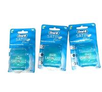 Lot de 3 rubans adhésifs en satin pour soins buccaux dentaires 25 m