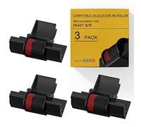 Lot de 3 rubans de rechange compatibles avec Casio HR-100TM IR-40T Calculatrice Rouleau d'encre compatible avec Casio HR-100TM HR-170RC Canon P23-dhv CP13 Sharp EL-1801V scellé individuellement B