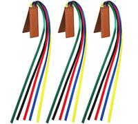 Lot de 3 rubans marque-pages magnétiques pour livres de la Bible, marque-page en cuir avec rubans multi-pages magnétiques pour livres, enseignants, enfants (coloré)