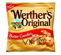 Lot de 3 sachets de caramel original sans sucre (bonbons au beurre 135 g)