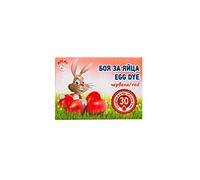 Lot de 3 sachets de peinture rouge pour décoration d'œufs de Pâques - Rouge et rouge vin