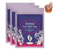 Lot de 3 sachets de trempage à base de plantes pour les pieds, l'armoise au sel de mer pour les pieds, sac de bain de pieds à base de plantes, médecine traditionnelle chinoise pour les pieds, bain de