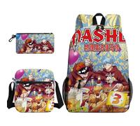 Lot de 3 sacs à dos Mash Burnedead Anime Cartable Citron Irvine/Lance Crown Sac à crayons Sac à bandoulière pour étudiant, Type 8., Taille unique, Sacs à dos de jour