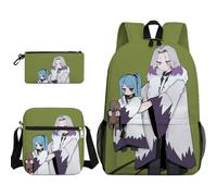 Lot de 3 sacs à dos Mash Burnedead Anime Cartable Citron Irvine/Lance Crown Sac à crayons Sac à bandoulière pour étudiant, Type 9., Taille unique, Sacs à dos de jour