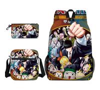 Lot de 3 sacs à dos Mash Burnedead Anime Cartable Citron Irvine/Lance Crown Sac à crayons Sac à bandoulière pour étudiant, Type 6, Taille unique, Sacs à dos de jour