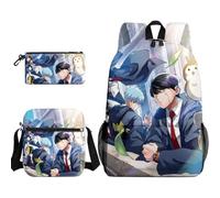 Lot de 3 sacs à dos Mash Burnedead Anime Cartable Citron Irvine/Lance Crown Sac à crayons Sac à bandoulière pour étudiant, Type 1, Taille unique, Sacs à dos de jour
