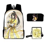 Lot de 3 sacs à dos Mo Dao Zu Shi Wei Wu Xian LAN Wang Ji Grande capacité Sac à bandoulière Sac de voyage Sac d'école pour garçons et filles, Type 5, 40*30*13CM, Cartable