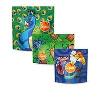 Lot de 3 Sacs à Goûter Hermétiques | Collection Flamboyants | Multi-usages avec Zip Scratch | Fabrication Française | Écologiques, Reutilisable & Faciles à Nettoyer | Squiz