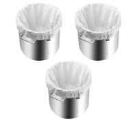Lot de 3 sacs à infusion avec cordon de serrage pour thé, café, jus de fruits, sacs filtrants en maille fine pour brassage, filtrage avec cordon de serrage