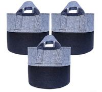 Lot de 3 sacs à plantes en tissu non tissé pour la croissance des légumes et des fruits dans les jardins et balcons (18 litres)